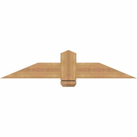 Ekena Millwork Eugene Smooth Timber Gable Bracket, Western Red Cedar, 48"W x 10"H x 1 1/2"D x 5 1/2"F, 5/12 Pitch GBW048X10X0206EUG00SWR